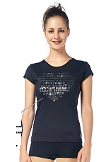 T-shirt från Sagester med silvertext