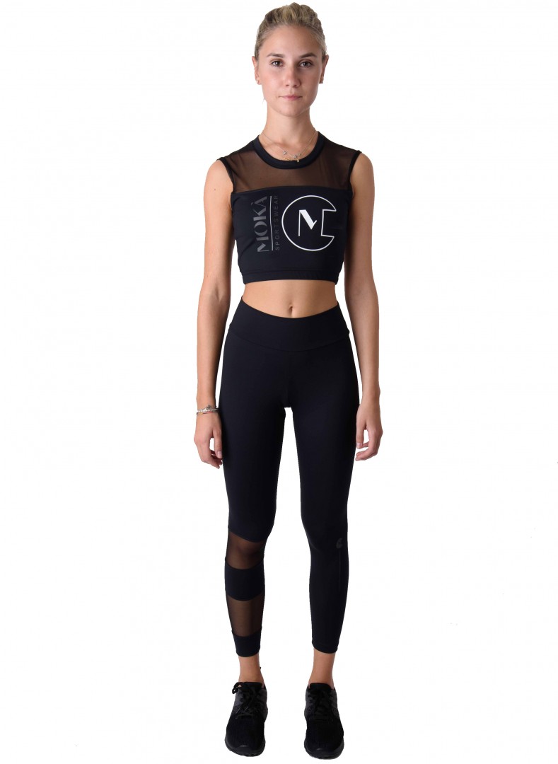 Svart crop top Marva från Moka
