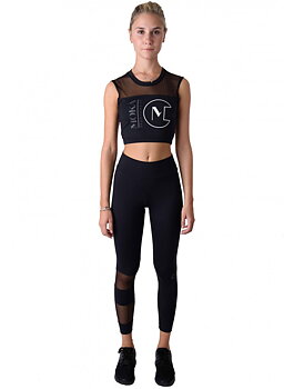 Svart crop top Marva från Moka