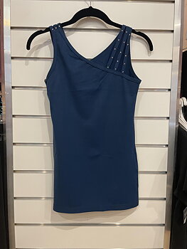 Blågrönt linne från Bolero med Swarovski