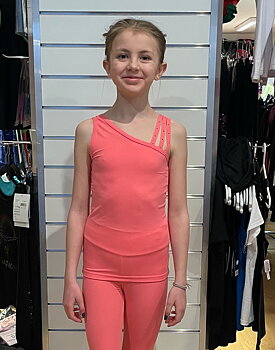 Ljust korall linne från Bolero med Swarovski