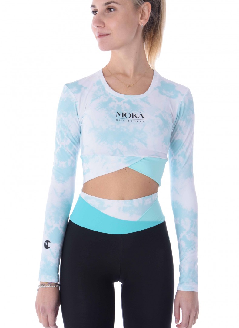 Crop top Adelaide i turkos från Moka