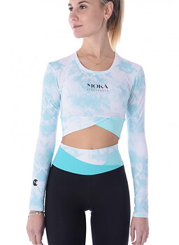 Crop top Adelaide i turkos från Moka
