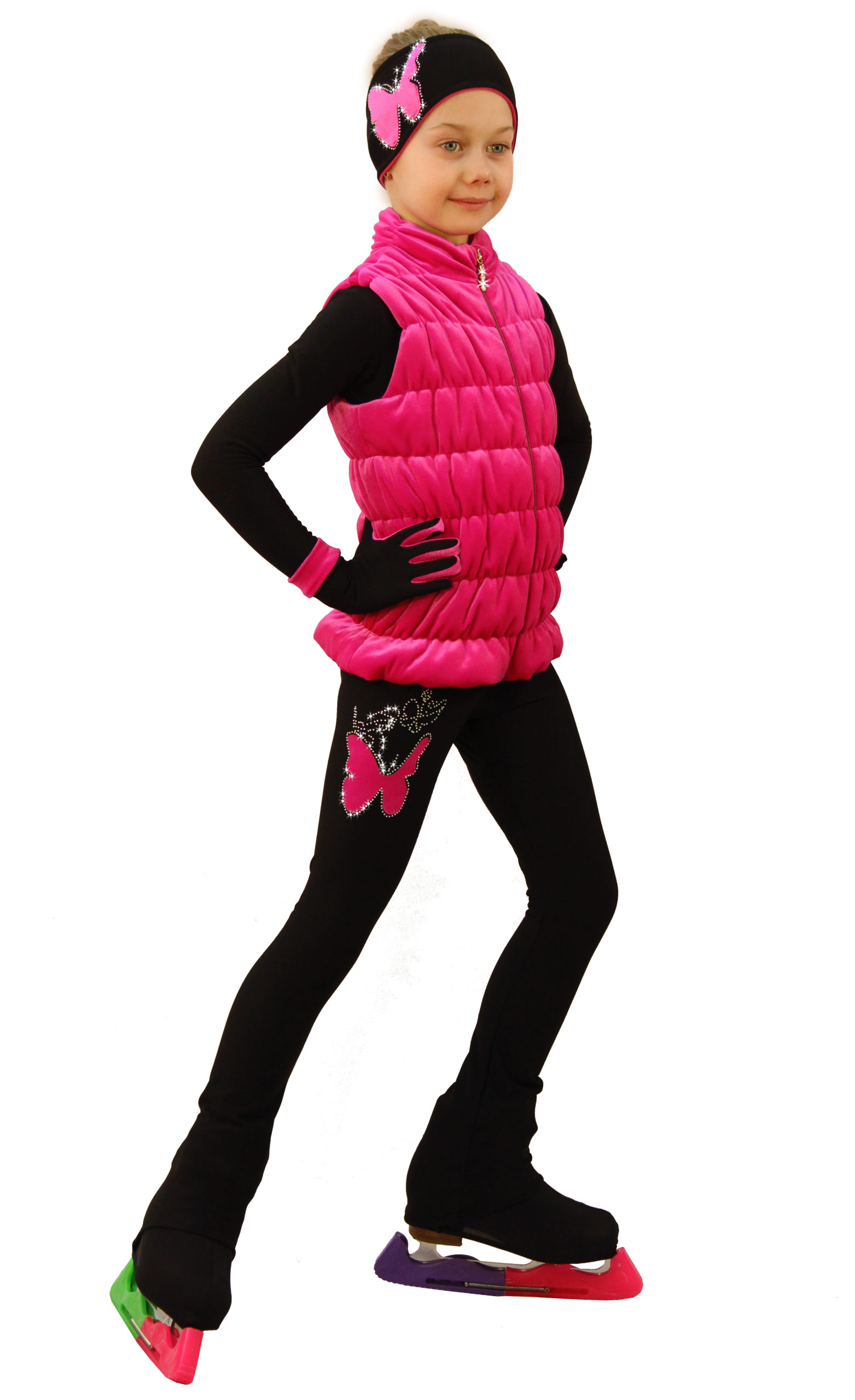 Rosa sammetsväst från Icedress - 3
