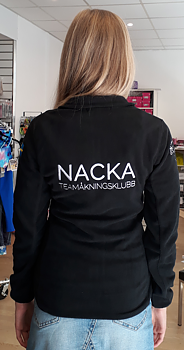 Svart fleecejacka  Nacka teamåkningsklubb 