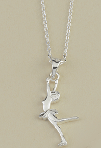 Halssmycke med himmelspiruett i silver.