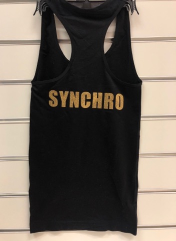 Texten "Synchro" i glittertryck - 3