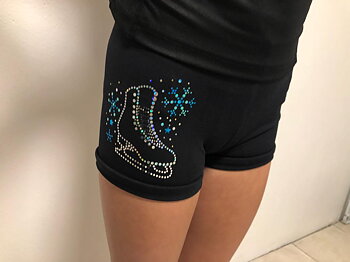 Liten skridsko i hologram i tre olika färger