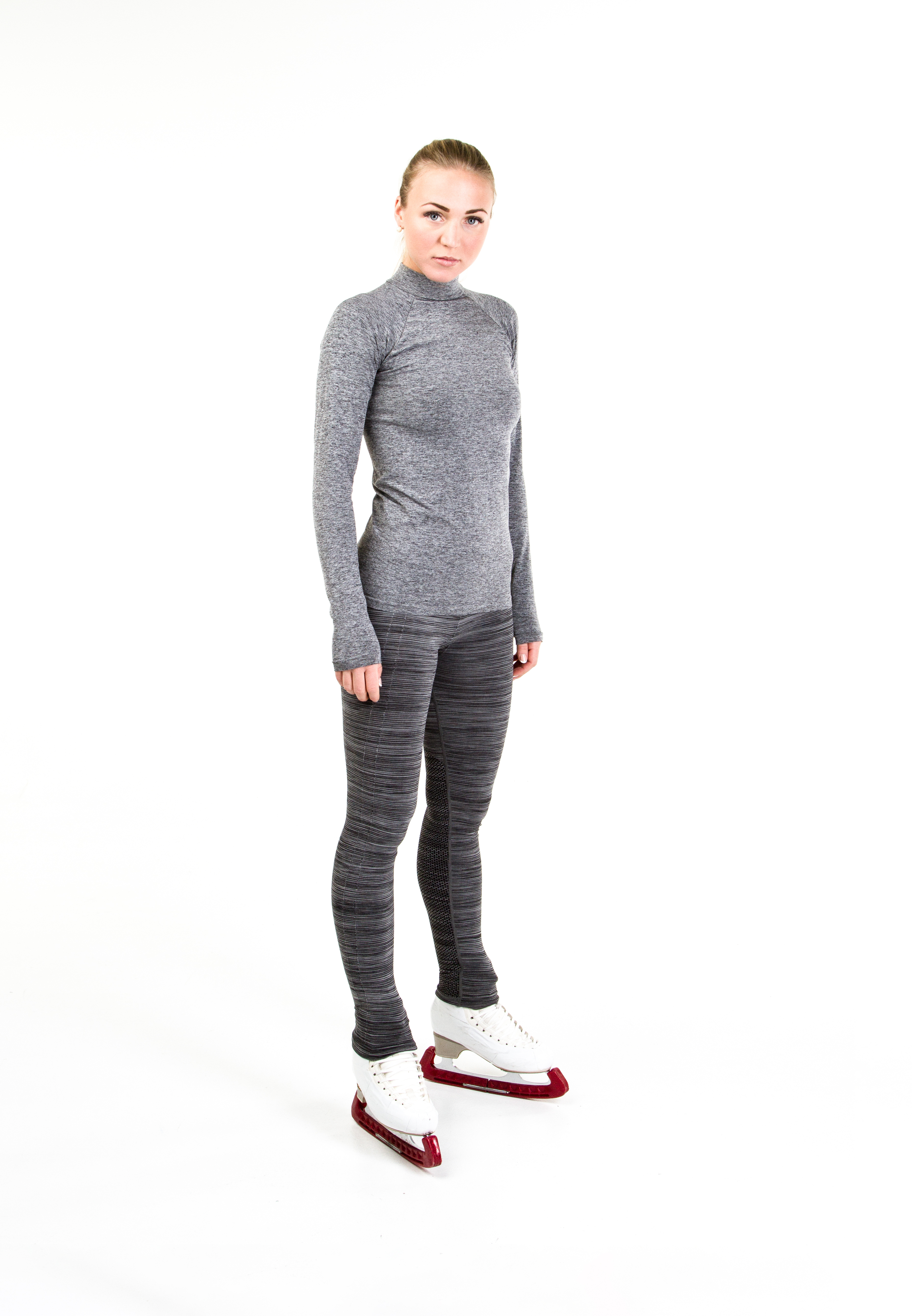 Melerade leggings från Jiv i grått  - 3