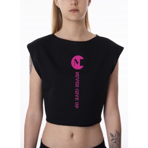 Crop Top Bahia från Moka med dekor i rosa