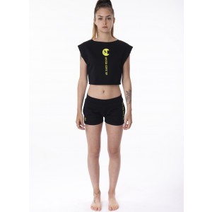 Crop Top Bahia från Moka med dekor i gult - 3