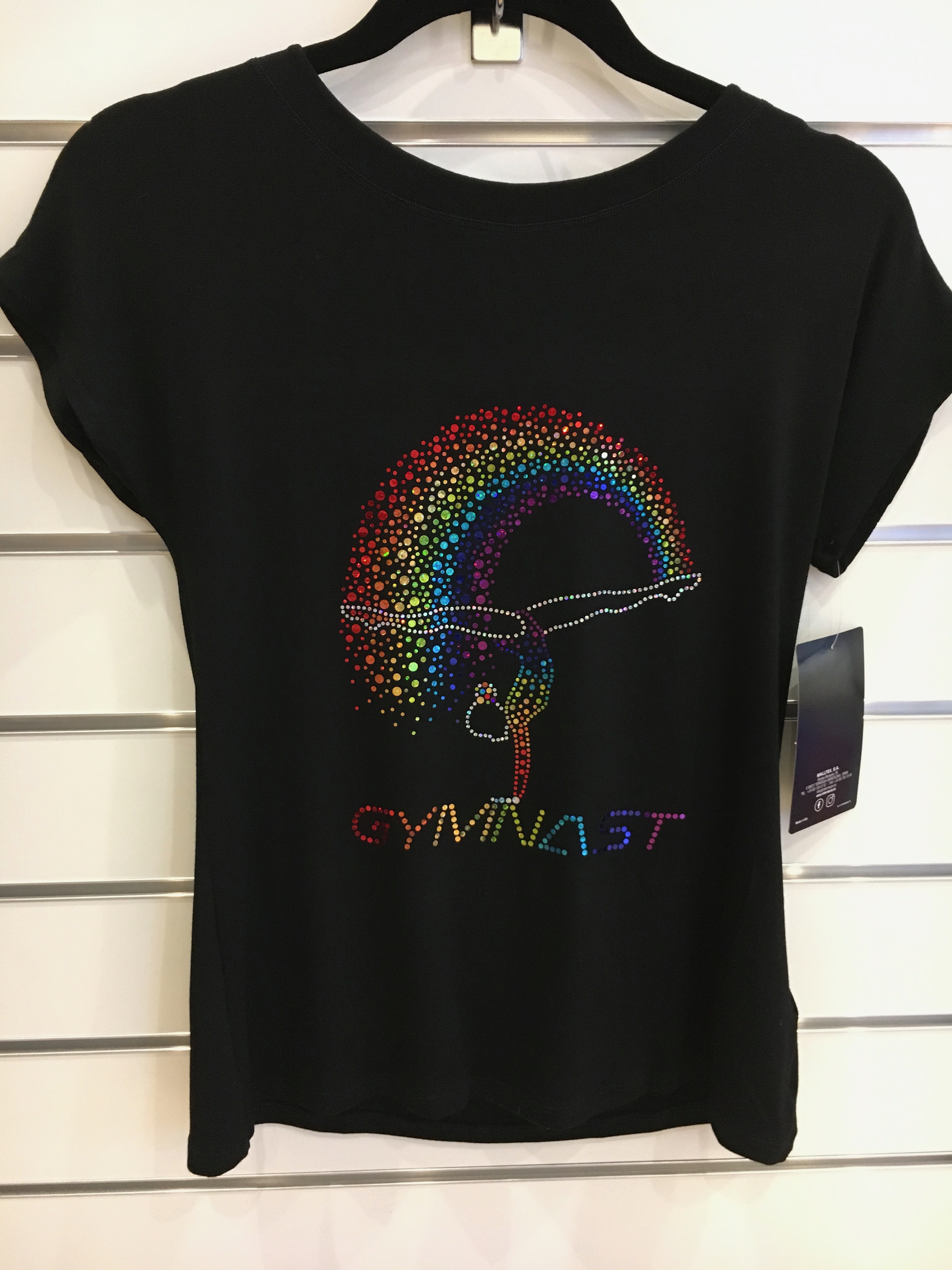 T-shirt för glittertryck - konståkning, gymnastik, cheer och dans - 2