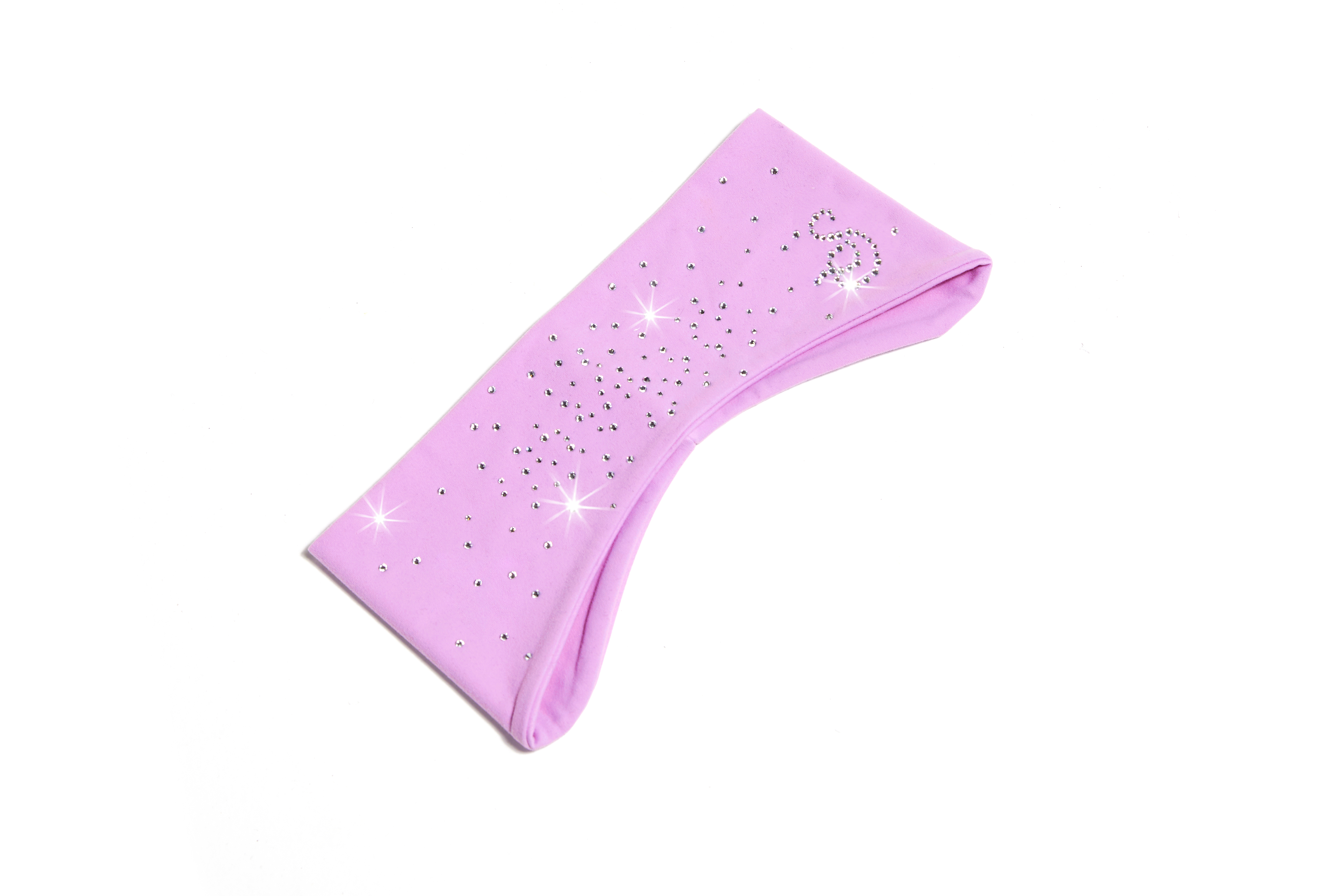 Pannband i ljuslila microfiber