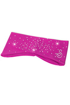 Pannband i rosa microfiber 