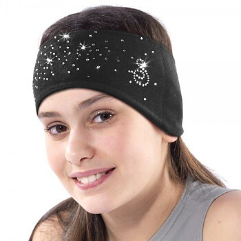 Pannband i microfleece i rött