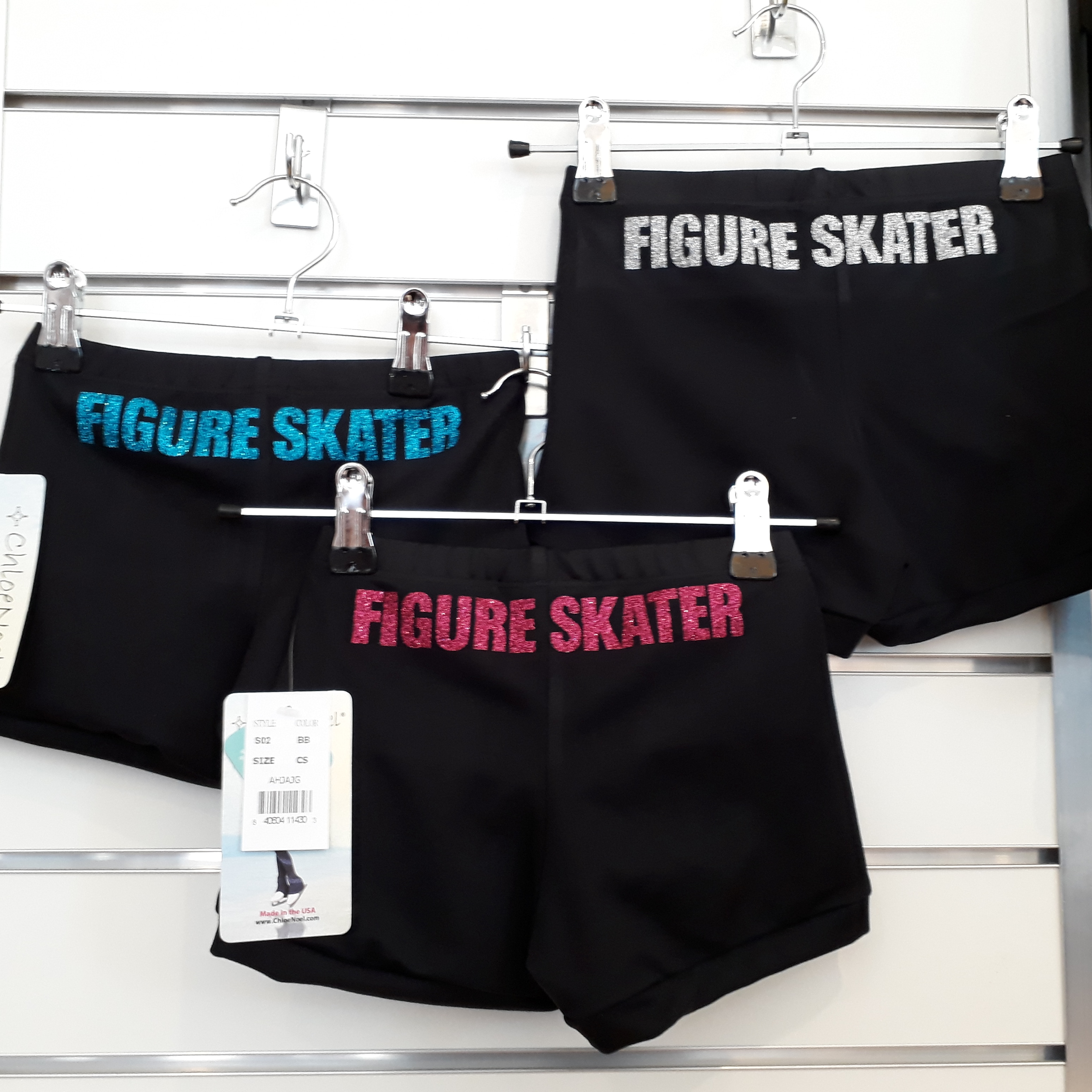 Svarta hotpants som kan tryckas med glittertryck - 6
