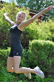 Svarta hotpants