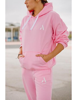 Rosa hoodtröja från Axelartistics