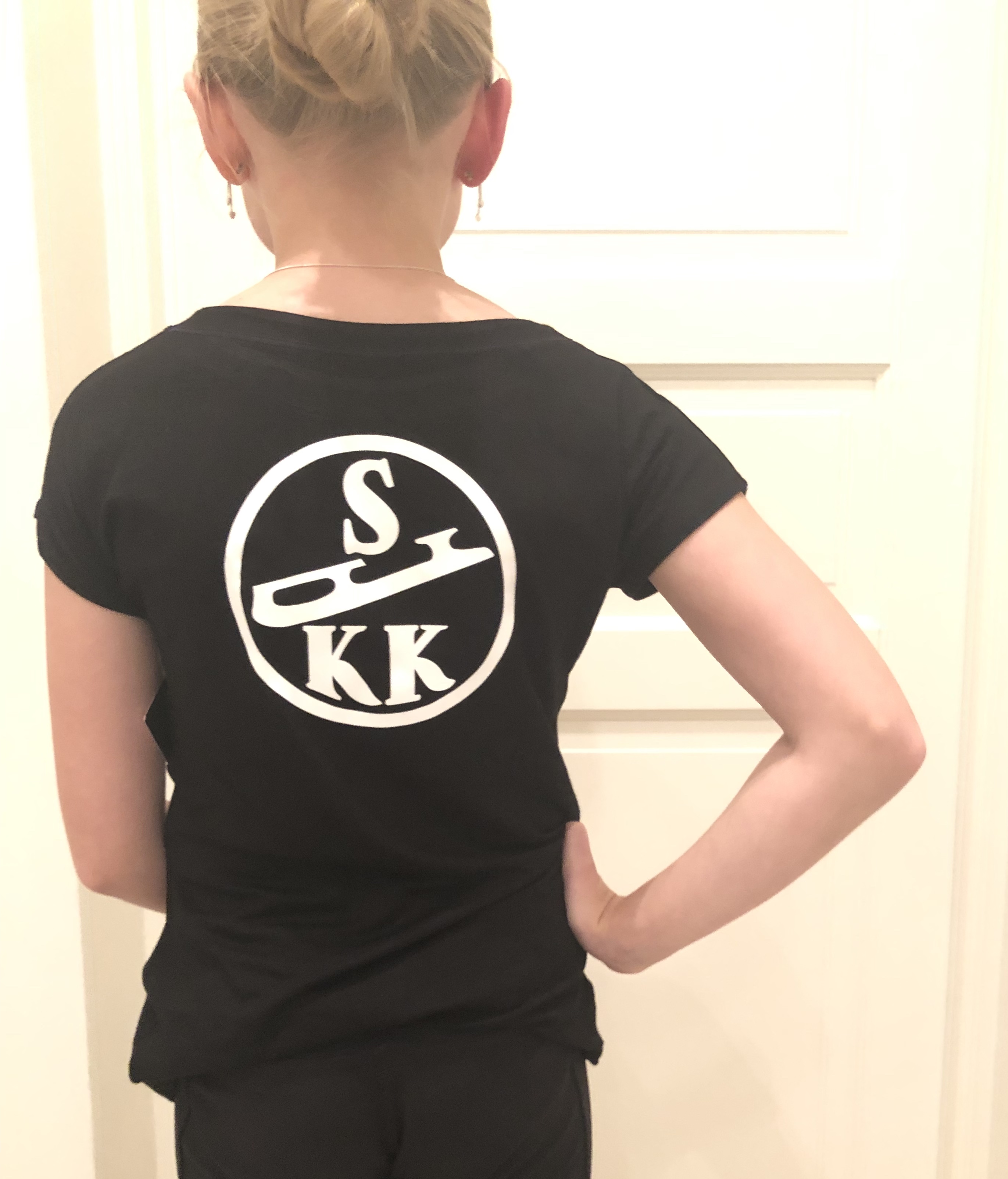 Svart T-shirt Stockholms Konståkningsklubb
