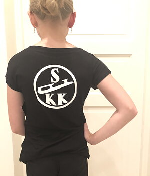 Svart T-shirt Stockholms Konståkningsklubb