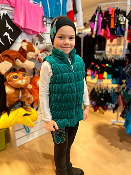 Grön sammetsväst från Icedress
