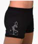 Svarta hotpants med kristaller - 6