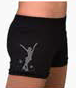 Svarta hotpants med kristaller - 3