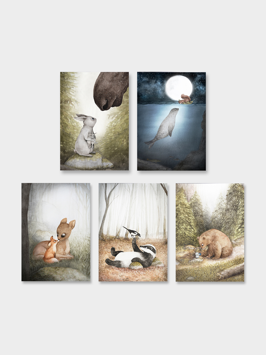 A forest fairy tale - Vykort 5-pack