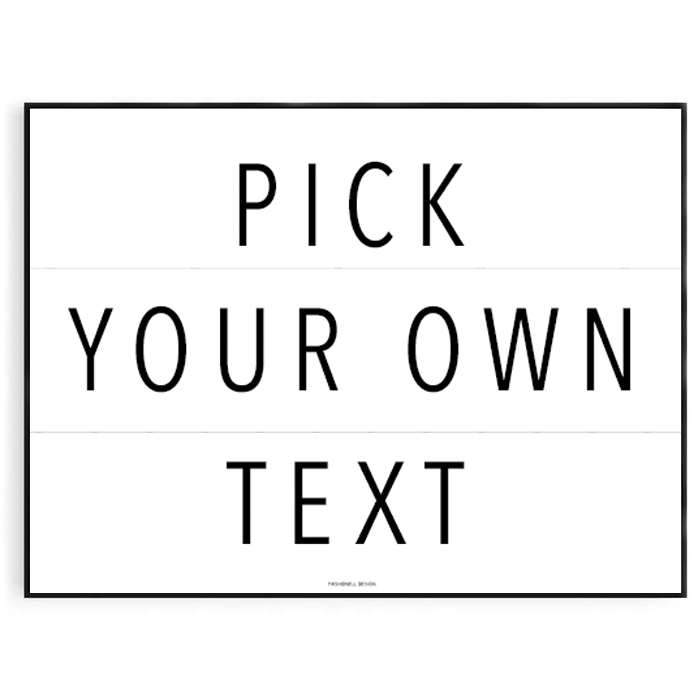 Be creative