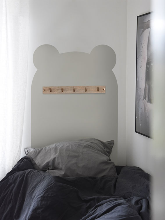 Schablon för vägg - Teddy - 3