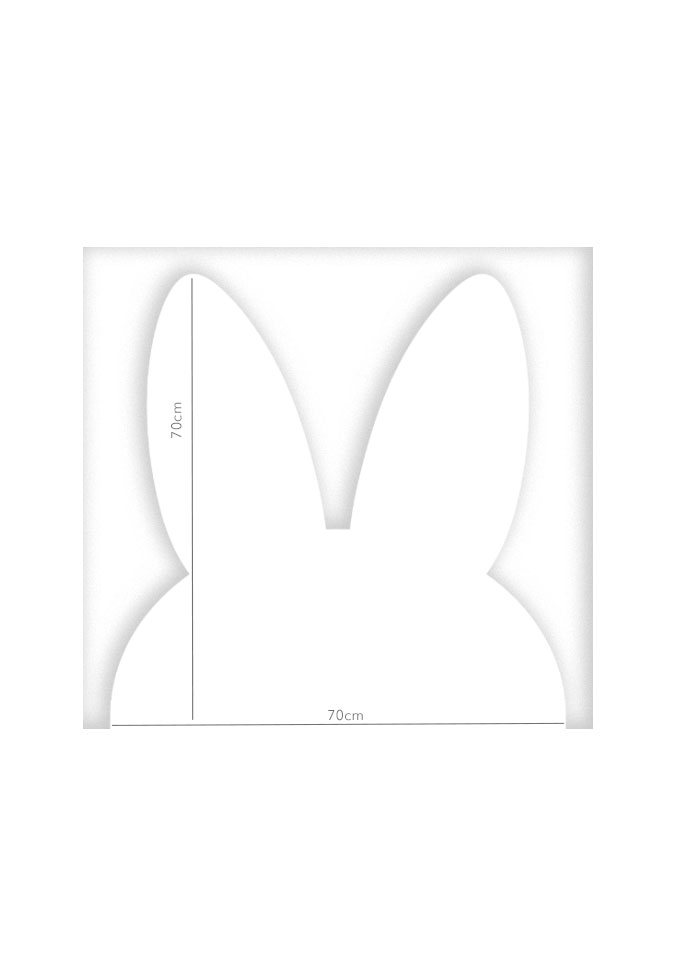 Schablon för vägg - Bunny