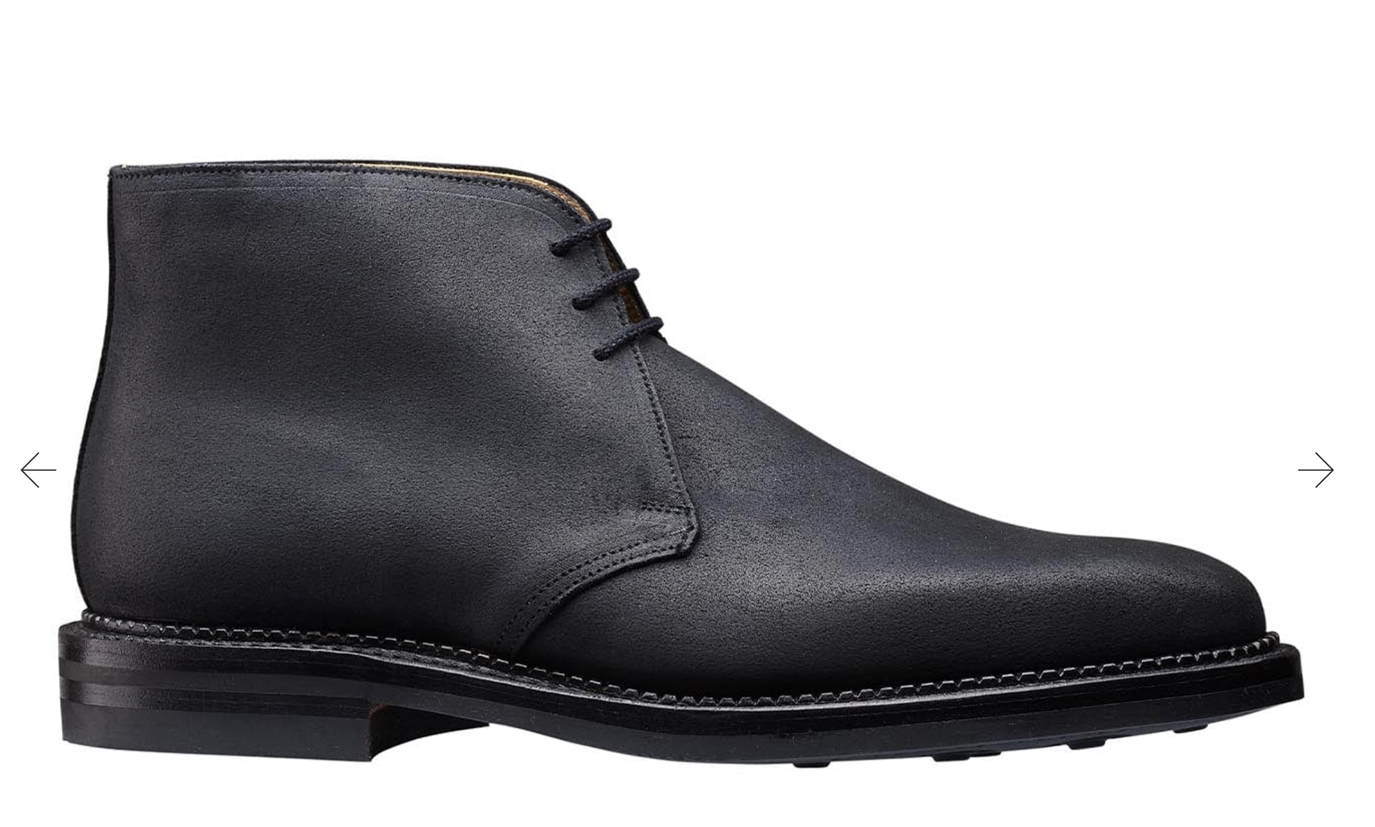 Molton. Black Roughout Suede - 3