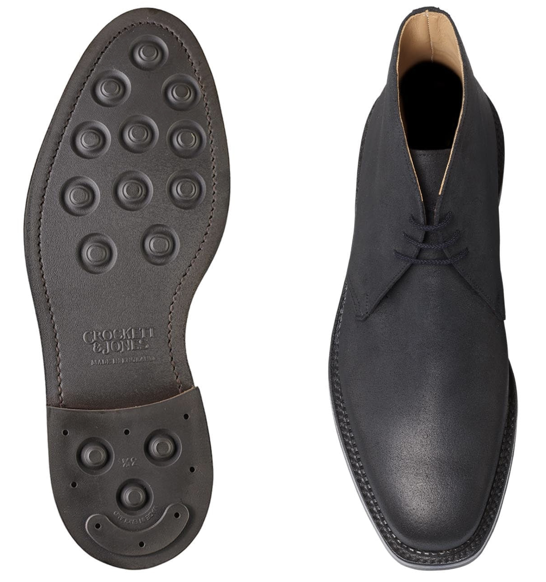 Molton. Black Roughout Suede - 2