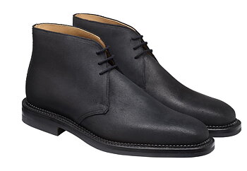Molton. Black Roughout Suede
