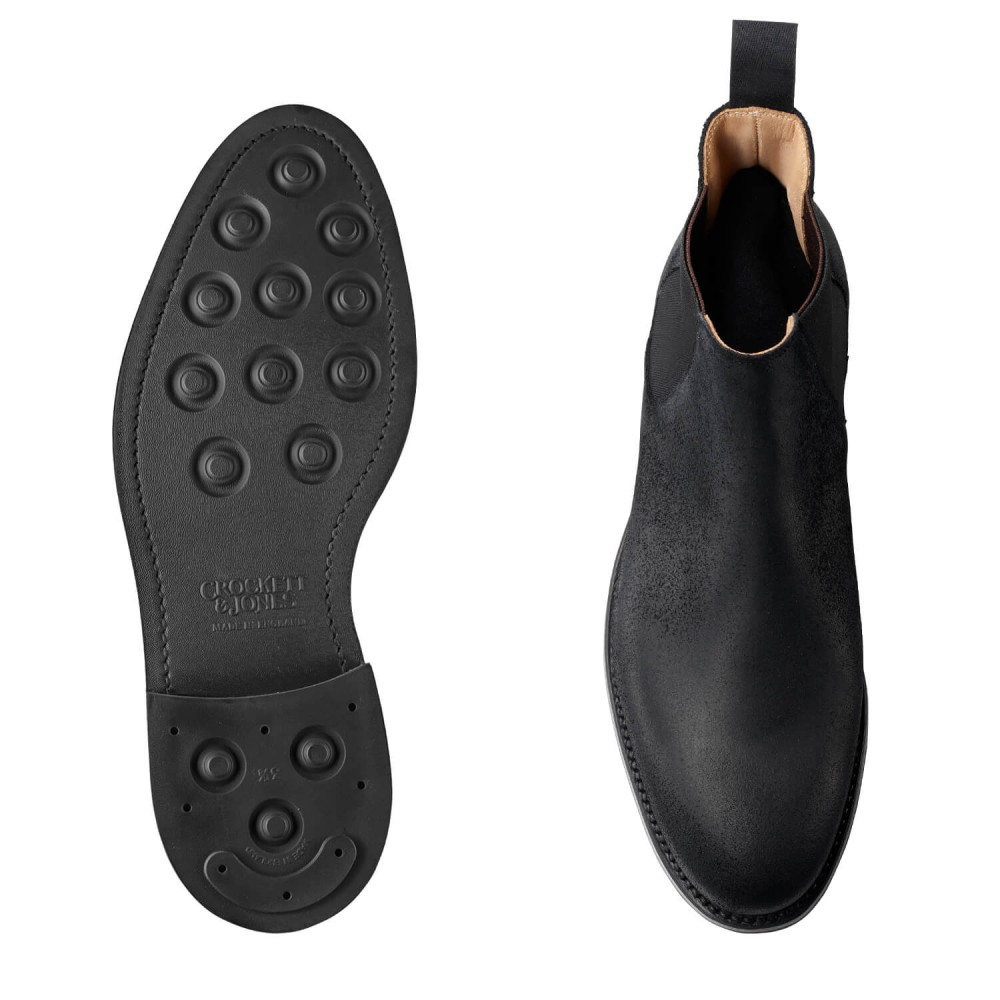 Chelsea 5. Black Roughout Suede - 2
