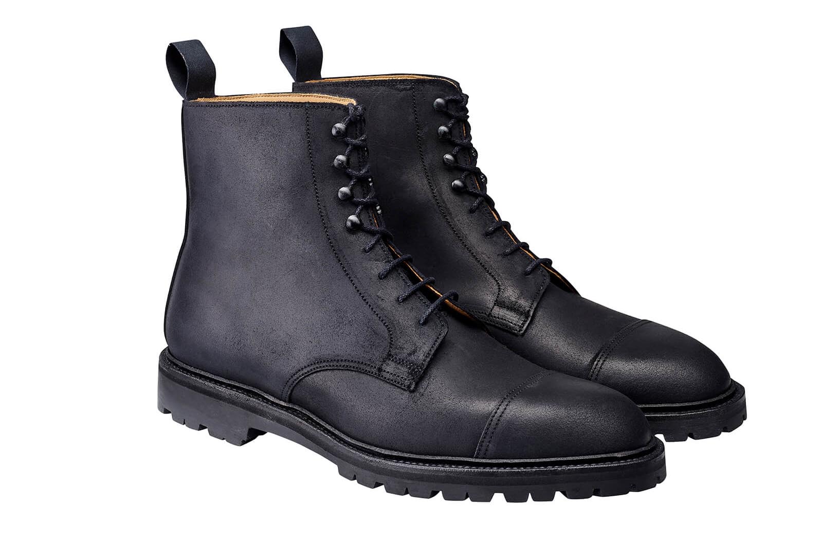 Coniston. Black Roughout Suede