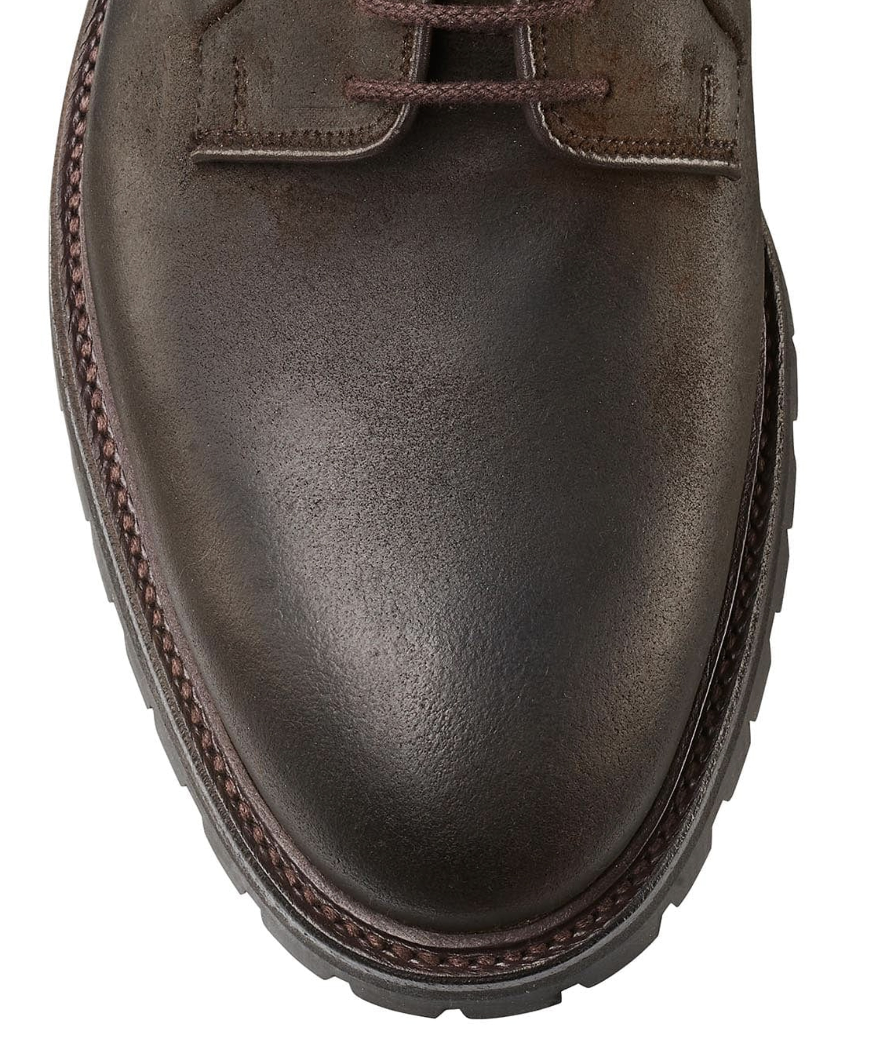 Lanark. Dk Brown Roughout Suede - 5