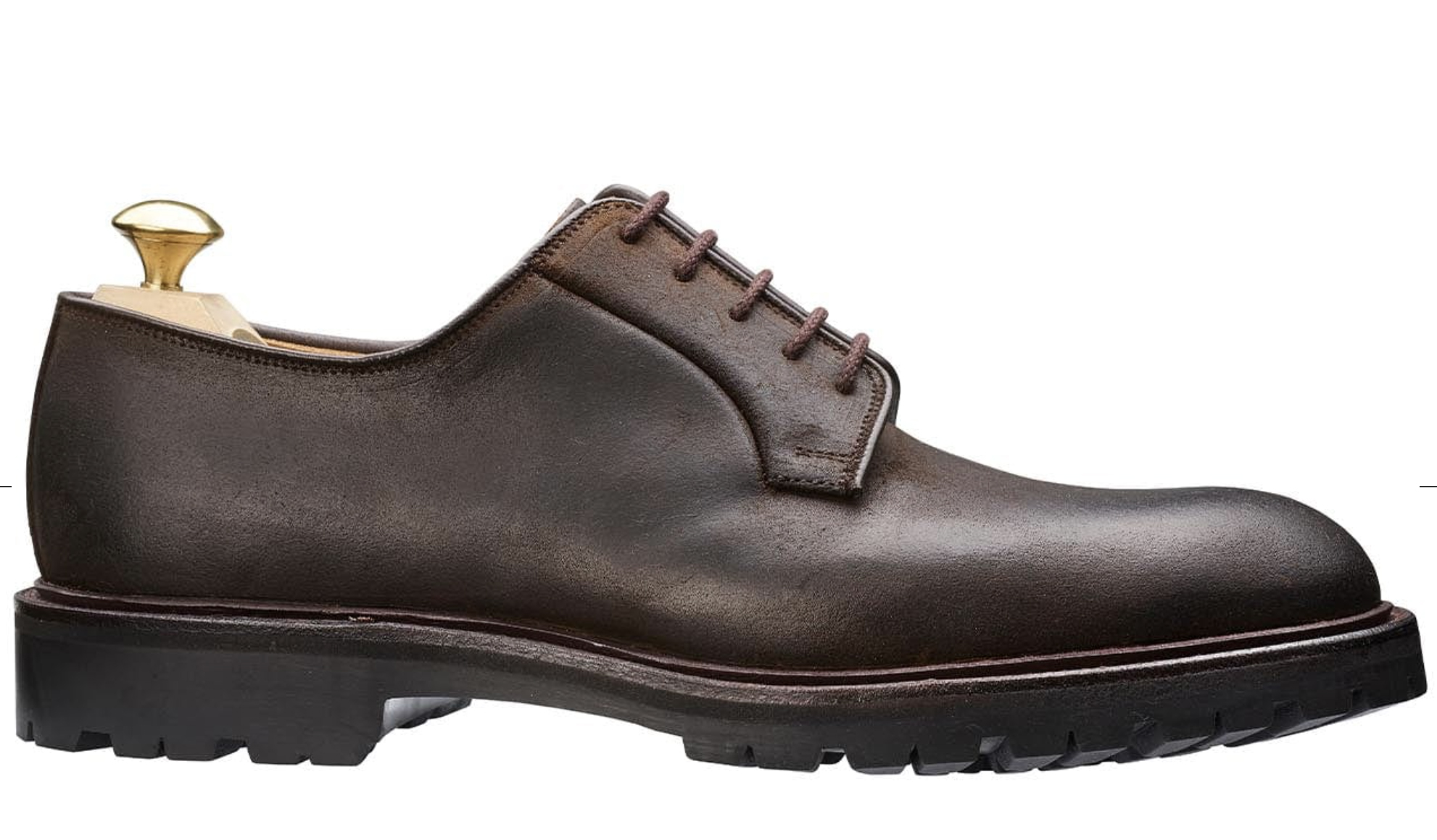 Lanark. Dk Brown Roughout Suede - 3