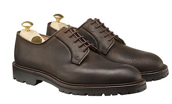 Lanark. Dk Brown Roughout Suede