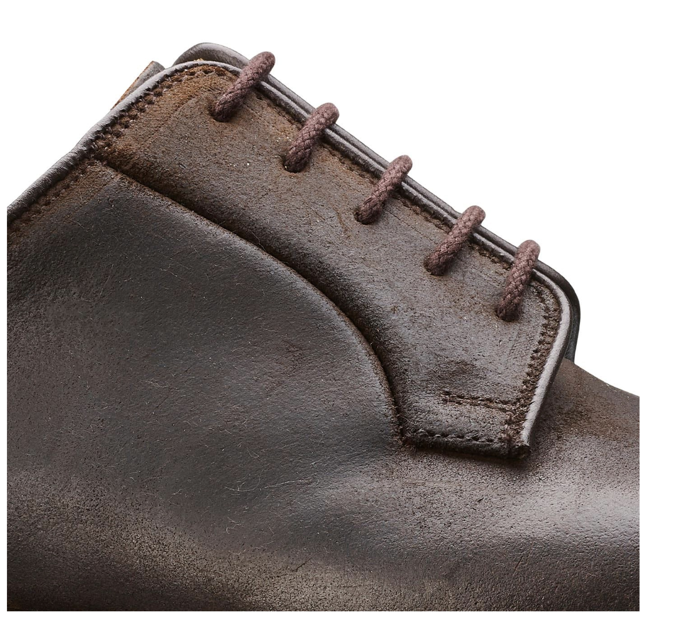 Lanark. Dk Brown Roughout Suede - 4