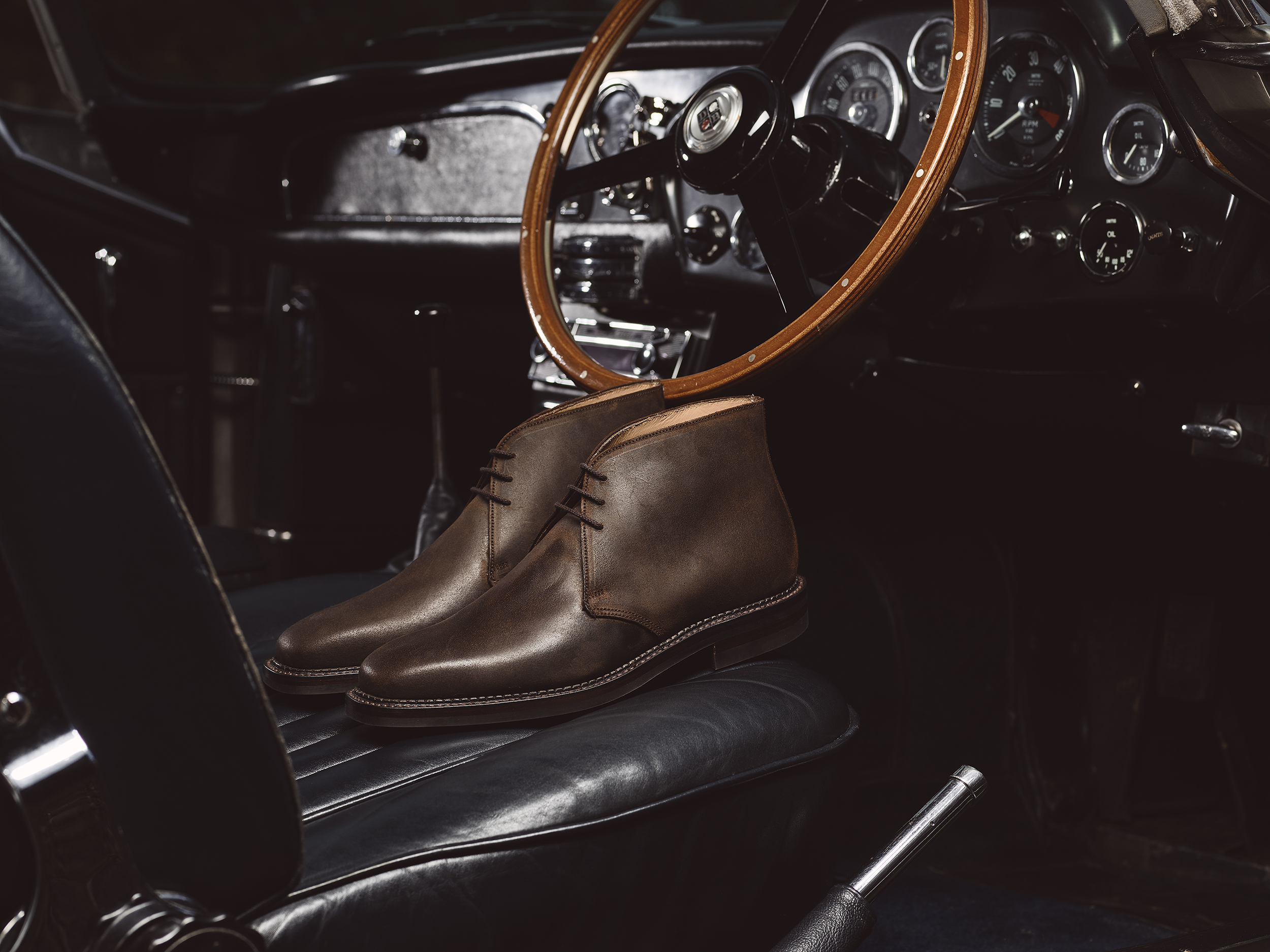 Molton. Dk Brown Roughout Suede - 6