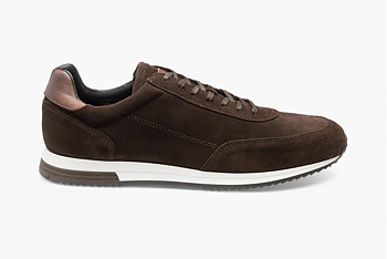 Loake Bannister. Dark Brown Suede