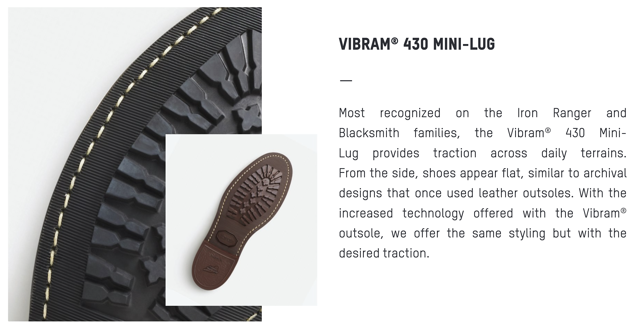 Helsulning Vibram 430 mini lug sole - Davidsons Skomakeri