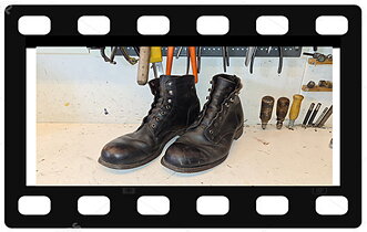 Helsulning läder. Wolverine 1000 mile boots.
