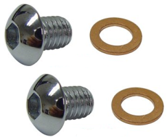Avtappning Skruv 41mm Showa 77- , Chr