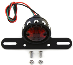 Bobber Round Tail Lamp, Black
