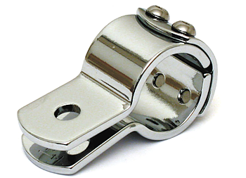 Klamma 3-Del, 1-1/8", 3/8" Hål Chr