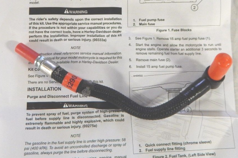 Fuel Line, Tank 2 Intake,FLHT/R/X  08-16