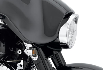 Headlamp Trim Ring, 83-07 Flt/ W/Visor
