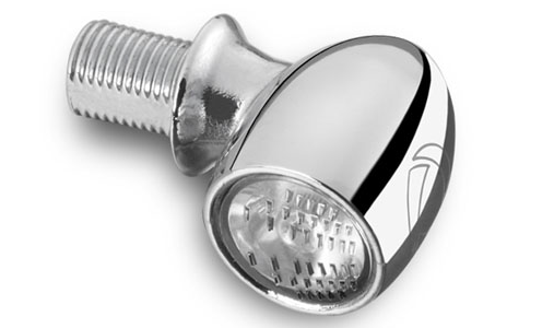 Kellermann, Bullet Atto Led Turn Signal,Vitt glas,Chr